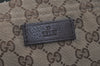 Authentic GUCCI Web Sherry Line Tote Bag GG Canvas Leather 189669 Brown 7977I