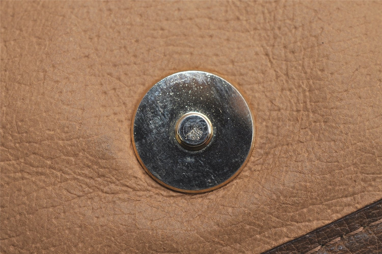 Authentic GUCCI Web Sherry Line Clutch Hand Bag Purse GG PVC Leather Brown 7977J