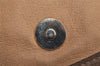 Authentic GUCCI Web Sherry Line Clutch Hand Bag Purse GG PVC Leather Brown 7977J