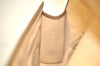 Authentic GUCCI Web Sherry Line Clutch Hand Bag Purse GG PVC Leather Brown 7977J