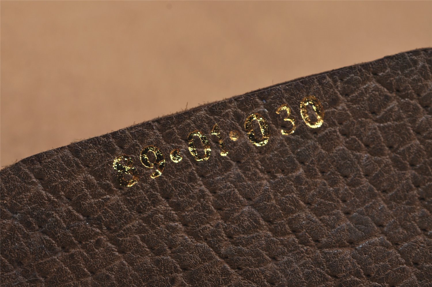 Authentic GUCCI Web Sherry Line Clutch Hand Bag Purse GG PVC Leather Brown 7977J