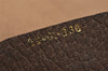 Authentic GUCCI Web Sherry Line Clutch Hand Bag Purse GG PVC Leather Brown 7977J