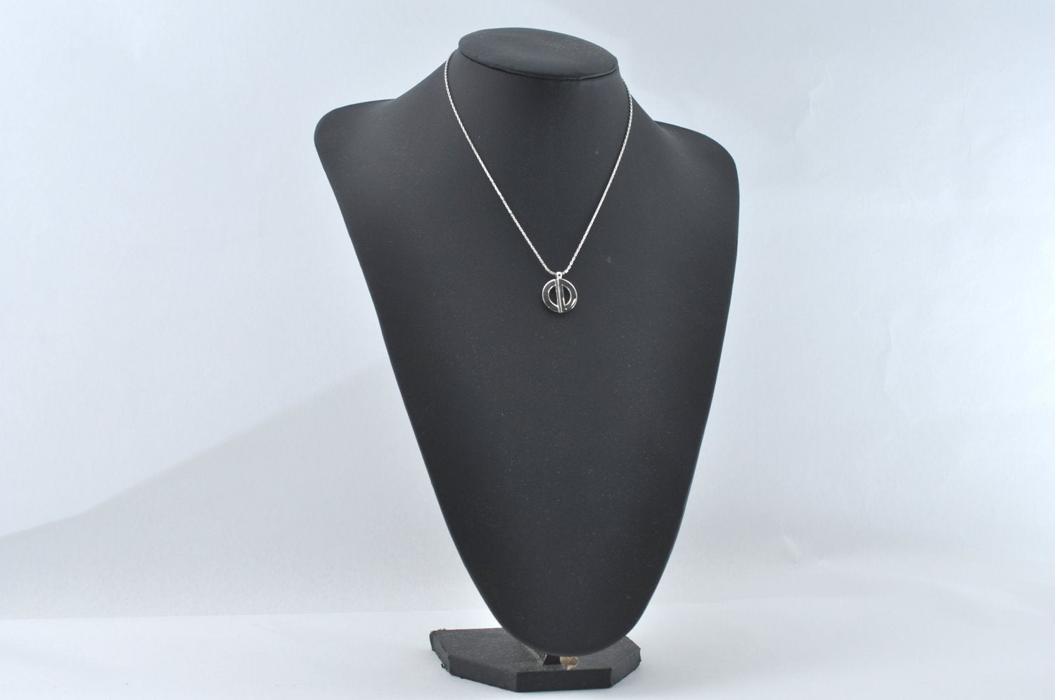 Authentic Christian Dior Silver Tone Chain Necklace CD 7978M
