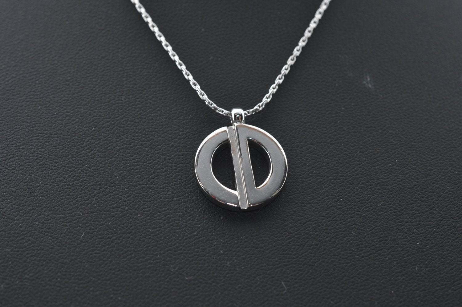 Authentic Christian Dior Silver Tone Chain Necklace CD 7978M