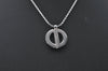 Authentic Christian Dior Silver Tone Chain Necklace CD 7978M