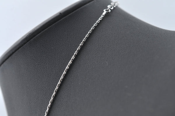 Authentic Christian Dior Silver Tone Chain Necklace CD 7978M