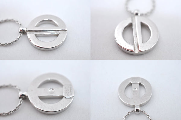 Authentic Christian Dior Silver Tone Chain Necklace CD 7978M