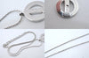 Authentic Christian Dior Silver Tone Chain Necklace CD 7978M