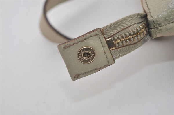 Authentic GUCCI Abbey Hand Tote Bag Purse GG Canvas Leather 141471 Brown 7979I