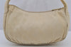 Authentic PRADA Vintage Nylon Tessuto Shoulder Hand Bag Purse Beige White 7980J