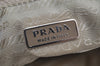 Authentic PRADA Vintage Nylon Tessuto Shoulder Hand Bag Purse Beige White 7980J