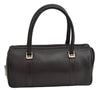 Authentic GUCCI Vintage Hand Boston Bag Purse Leather Brown 7981I