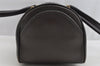 Authentic GUCCI Vintage Hand Boston Bag Purse Leather Brown 7981I