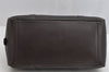 Authentic GUCCI Vintage Hand Boston Bag Purse Leather Brown 7981I