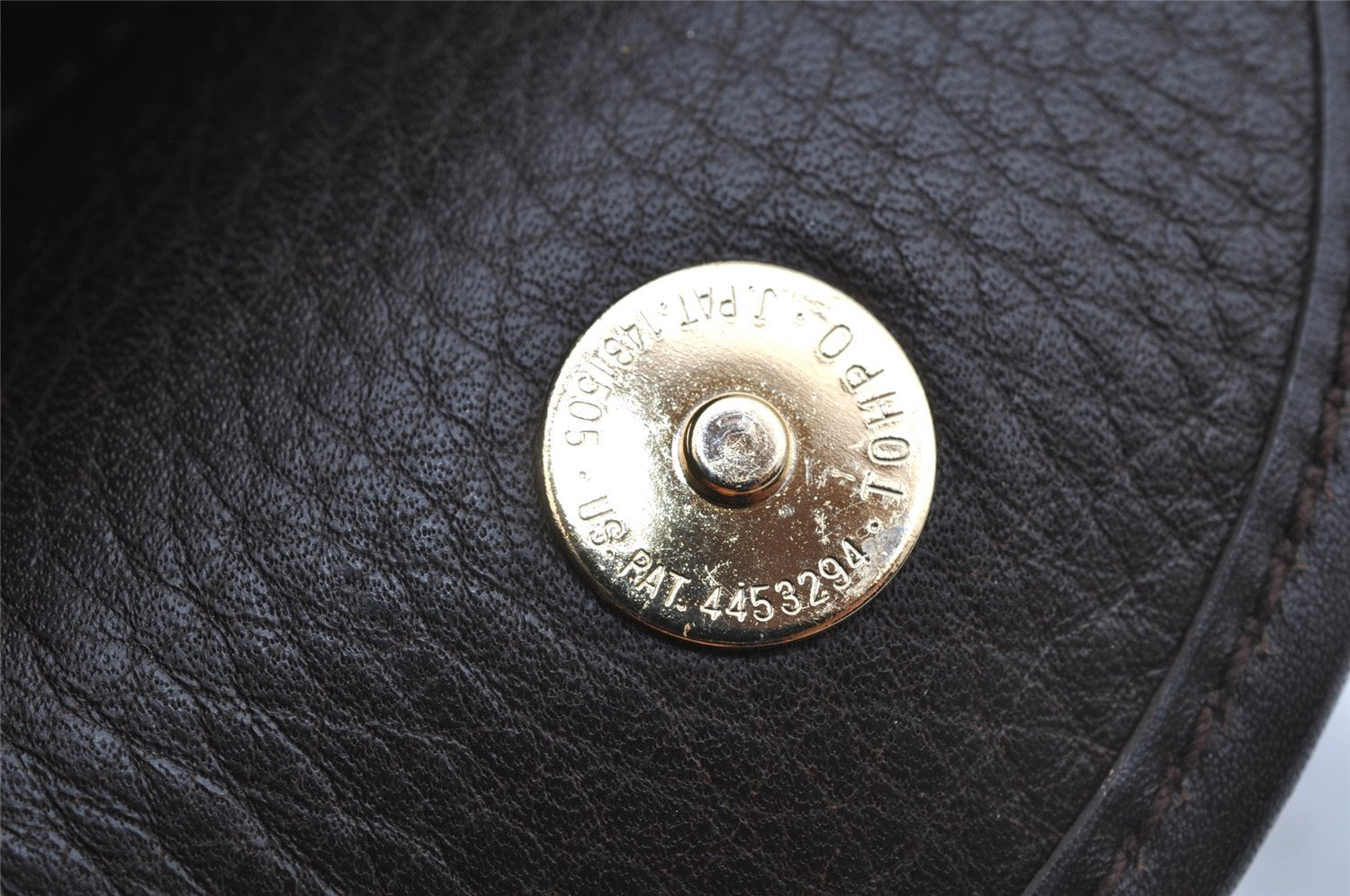 Authentic GUCCI Vintage Hand Boston Bag Purse Leather Brown 7981I