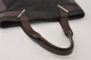 Authentic GUCCI Vintage Shoulder Tote Bag GG Canvas Leather 73983 Brown 7982I