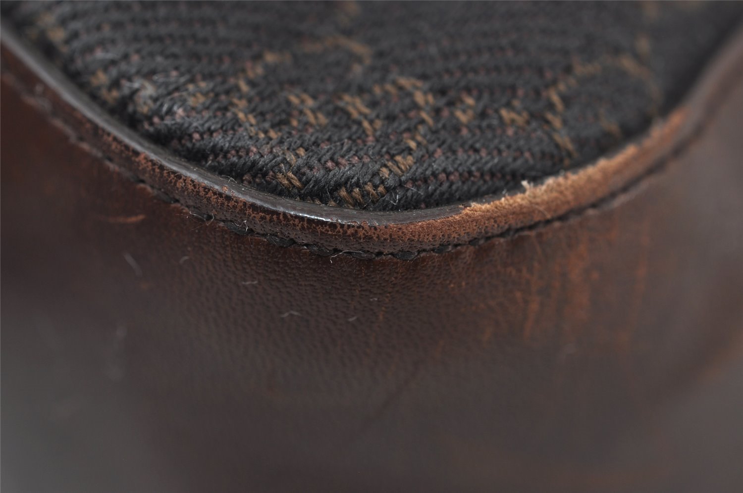 Authentic GUCCI Vintage Shoulder Tote Bag GG Canvas Leather 73983 Brown 7982I