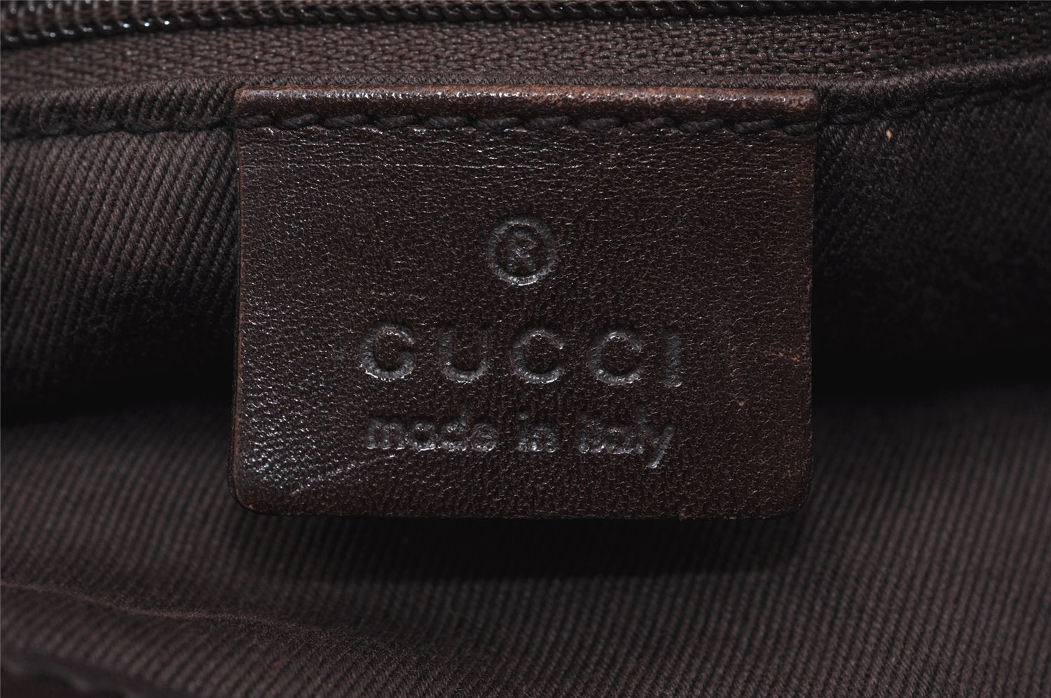 Authentic GUCCI Vintage Shoulder Tote Bag GG Canvas Leather 73983 Brown 7982I