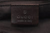 Authentic GUCCI Vintage Shoulder Tote Bag GG Canvas Leather 73983 Brown 7982I