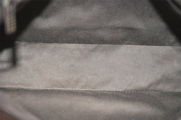 Authentic GUCCI Vintage Shoulder Tote Bag GG Canvas Leather 73983 Brown 7982I