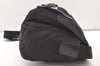 Authentic PRADA Nylon Tessuto Leather Shoulder Cross Body Bag Purse Black 7982J