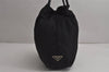 Authentic PRADA Nylon Tessuto + Plex Tote Hand Bag B8174 Black 7983J