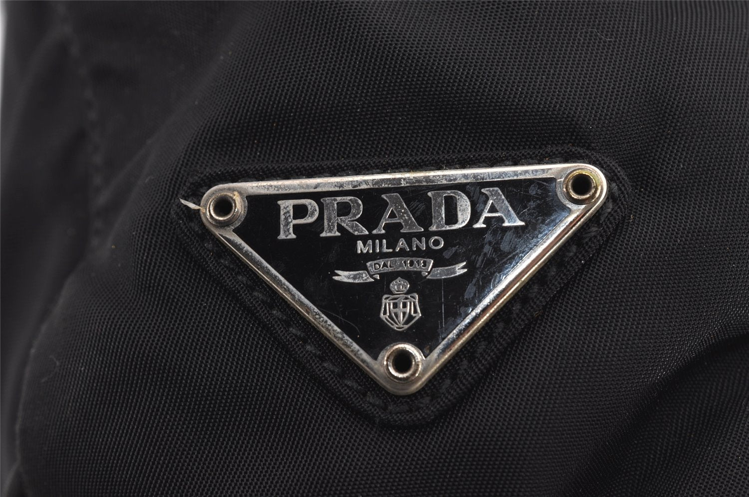 Authentic PRADA Vintage Nylon Tessuto Shoulder Tote Bag Black 7984J