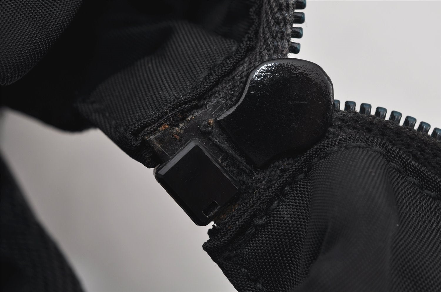 Authentic PRADA Nylon Tessuto Leather Shoulder Cross Body Bag Black 7987J