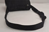 Authentic PRADA Nylon Tessuto Leather Shoulder Cross Body Bag Purse Black 7988J