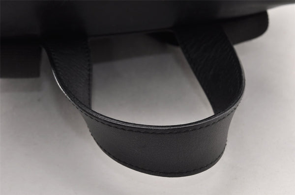 Authentic GUCCI Vintage Drawstring Backpack Nylon Leather 0030233 Black 7989I