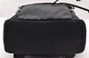 Authentic GUCCI Vintage Drawstring Backpack Nylon Leather 0030233 Black 7989I