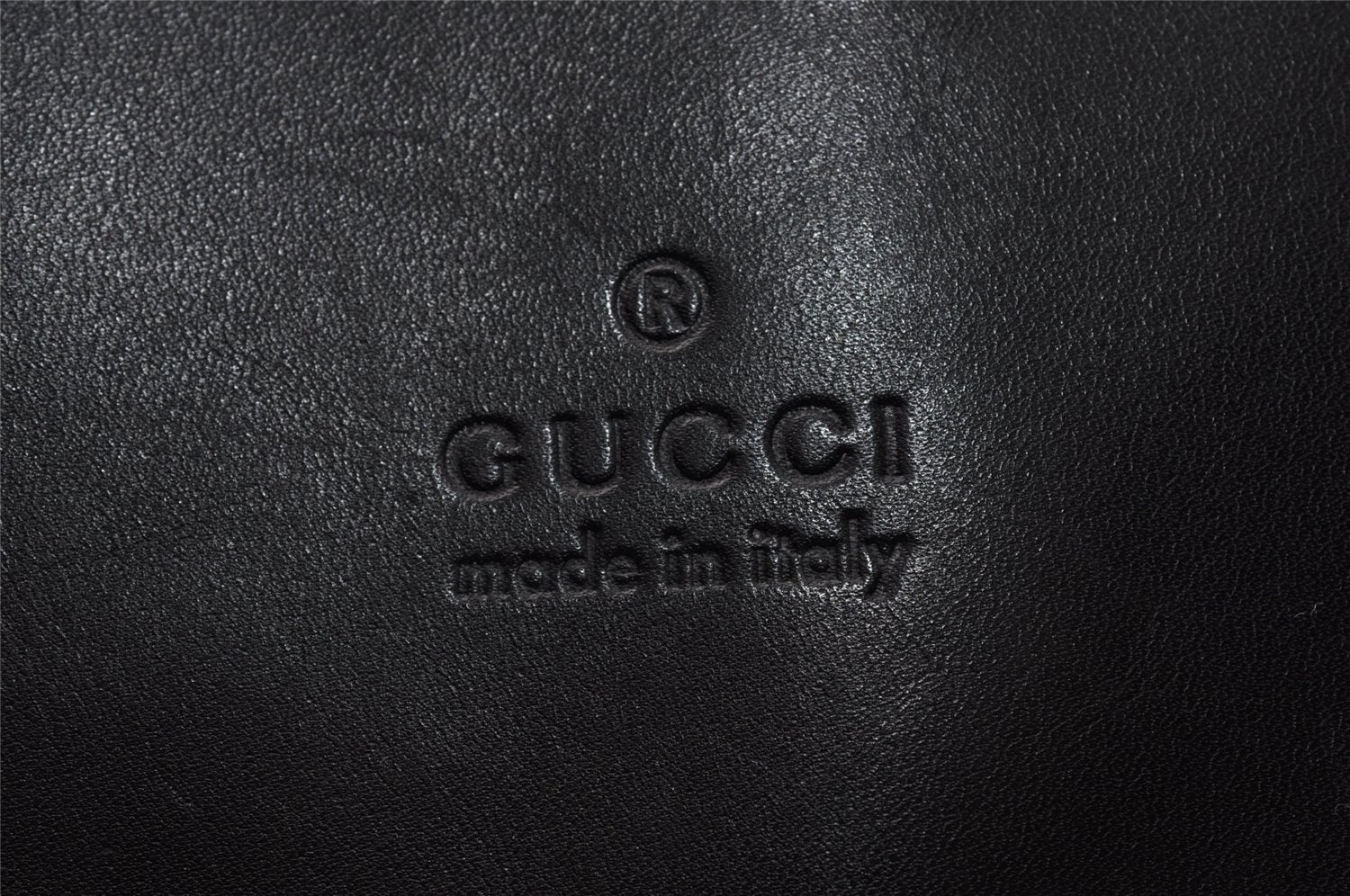 Authentic GUCCI Vintage Drawstring Backpack Nylon Leather 0030233 Black 7989I