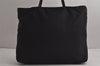 Authentic PRADA Vintage Nylon Tessuto Shoulder Tote Bag Black 7989J