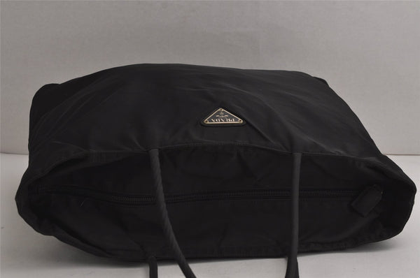 Authentic PRADA Vintage Nylon Tessuto Shoulder Tote Bag Black 7989J