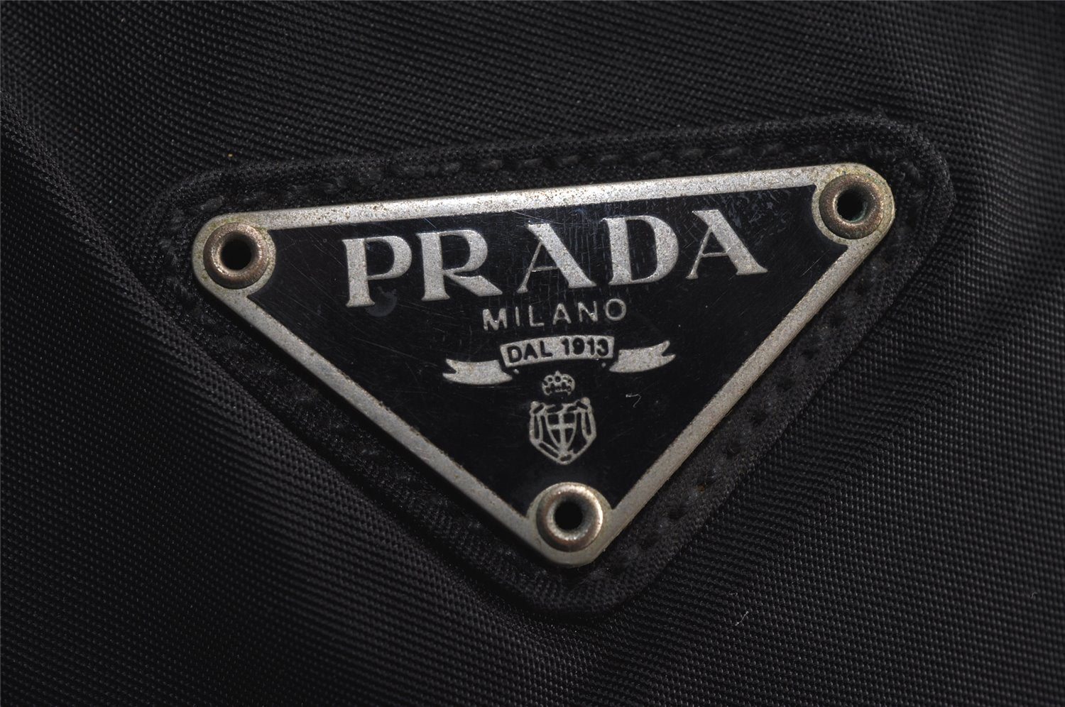 Authentic PRADA Vintage Nylon Tessuto Shoulder Tote Bag Black 7989J