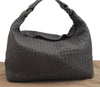 Authentic BOTTEGA VENETA Intrecciato Leather Shoulder Hand Bag Gray 7990I