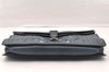 Authentic BOTTEGA VENETA Vintage Intrecciato Clutch Hand Bag Purse Blue 7991I