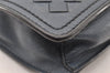 Authentic BOTTEGA VENETA Vintage Intrecciato Clutch Hand Bag Purse Blue 7991I