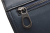 Authentic BOTTEGA VENETA Vintage Intrecciato Clutch Hand Bag Purse Blue 7991I