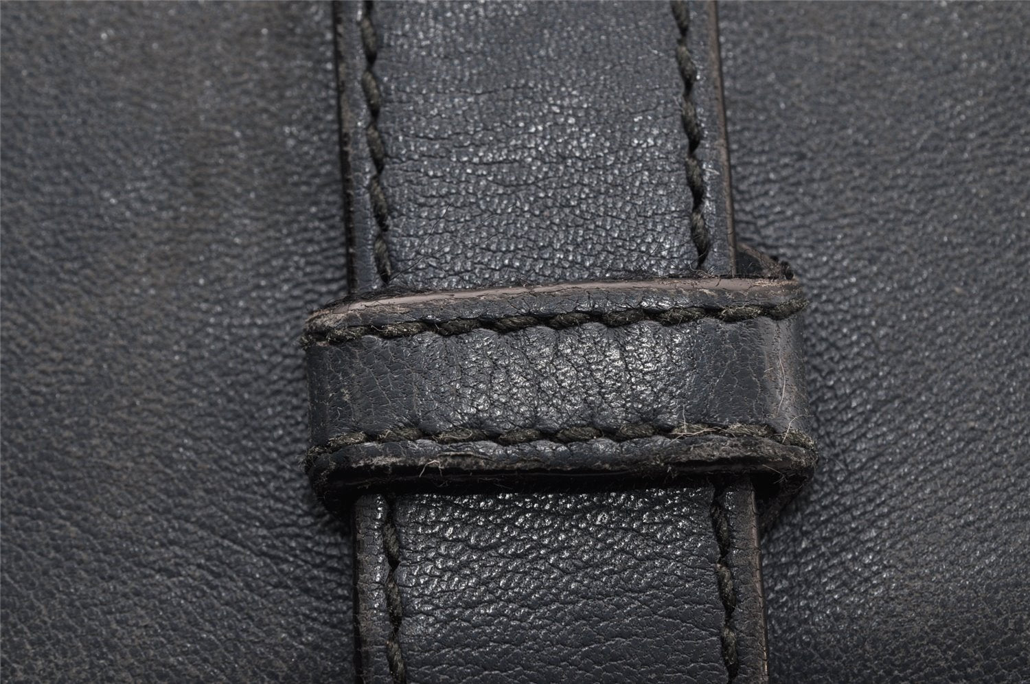 Authentic BOTTEGA VENETA Vintage Intrecciato Clutch Hand Bag Purse Blue 7991I