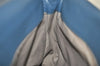Authentic BOTTEGA VENETA Vintage Intrecciato Clutch Hand Bag Purse Blue 7991I