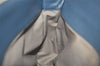 Authentic BOTTEGA VENETA Vintage Intrecciato Clutch Hand Bag Purse Blue 7991I