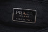 Authentic PRADA Vintage Nylon Tessuto Leather Shoulder Tote Bag Black 7992H