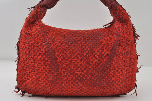Authentic BOTTEGA VENETA Intrecciato Leather Shoulder Hand Bag Bordeaux 7992I