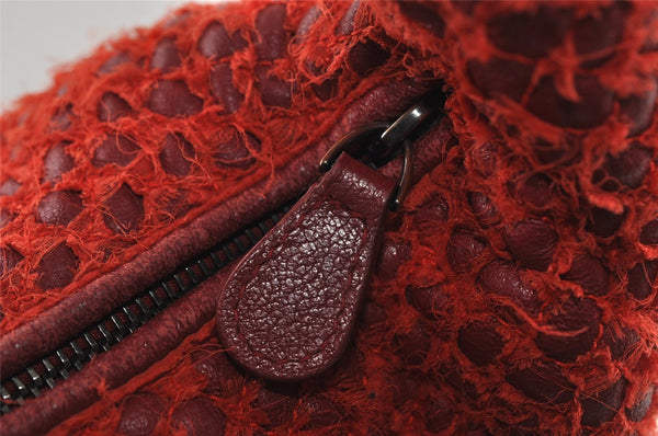 Authentic BOTTEGA VENETA Intrecciato Leather Shoulder Hand Bag Bordeaux 7992I