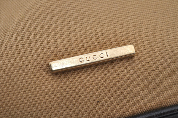 Authentic GUCCI Web Sherry Line Shoulder Bag Canvas Leather 0014287 Beige 7992J
