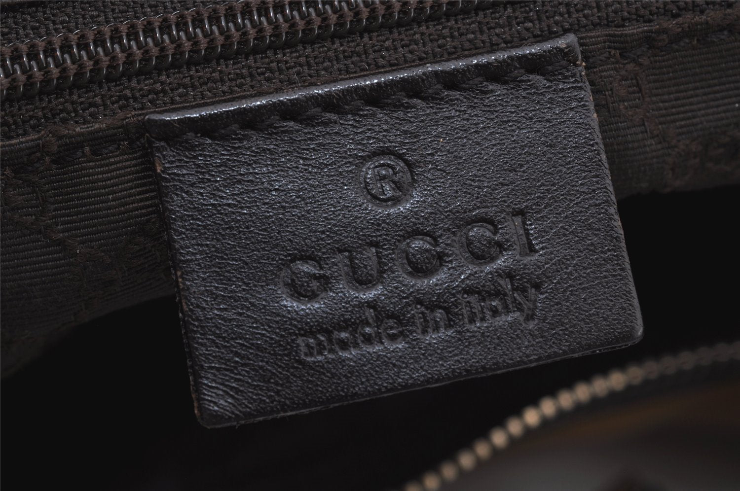 Authentic GUCCI Web Sherry Line Shoulder Bag Canvas Leather 0014287 Beige 7992J