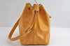 Authentic Louis Vuitton Epi Petit Noe Drawstring Bag Yellow M44109 LV 7993I