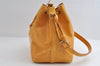 Authentic Louis Vuitton Epi Petit Noe Drawstring Bag Yellow M44109 LV 7993I