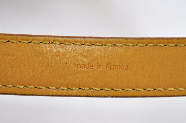 Authentic Louis Vuitton Epi Petit Noe Drawstring Bag Yellow M44109 LV 7993I